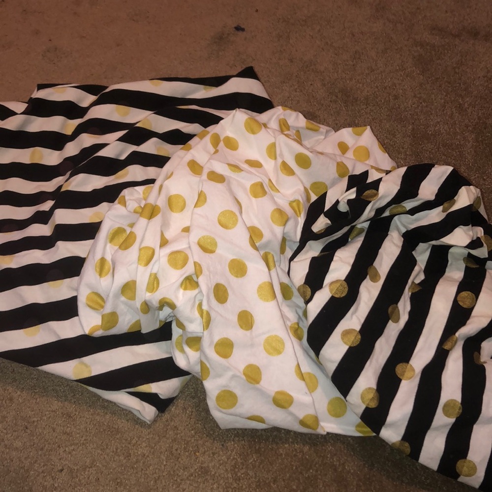 Black, White, & Gold Crib Sheet Bundle 🍼